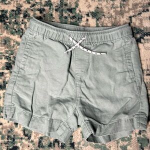 Janie and Jack Sage Green Linen Summer Shorts